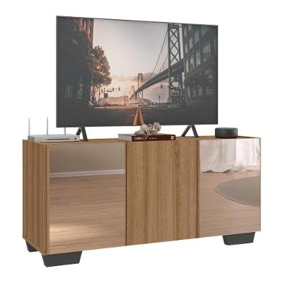Rack Tv Até 32 Polegadas Com Espelhos Mp1079 Rustic preto