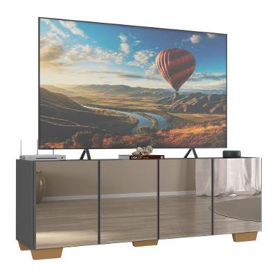 Rack Tv Até 50 Polegadas Com Espelhos Mp1083 Grafite natural