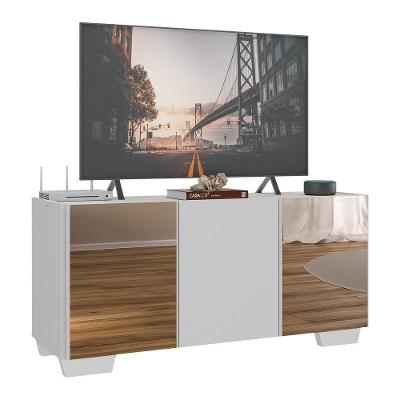 Rack Tv Até 32 Polegadas Com Espelhos Mp1079 Branco Branco
