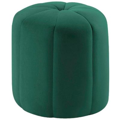 Puff Puf Para Sala P09 Veludo Verde Dmobiliario Verde
