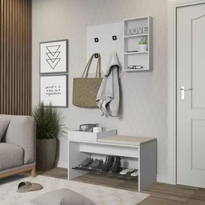 Conjunto Painel Organizador E Banco C-futon Linha Flow