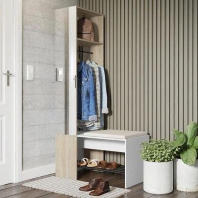Organizador Com Cabide. Espelho E Banco C-futon Linha Flow