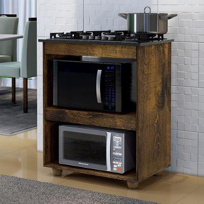 Balcão Para Cooktop 4 Bocas Turim Ipê