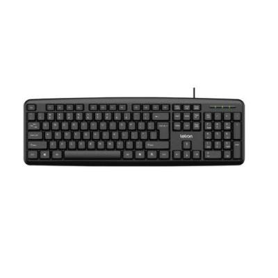 Teclado Usb Letron Day By Day Preto Ergonomico Km 1801