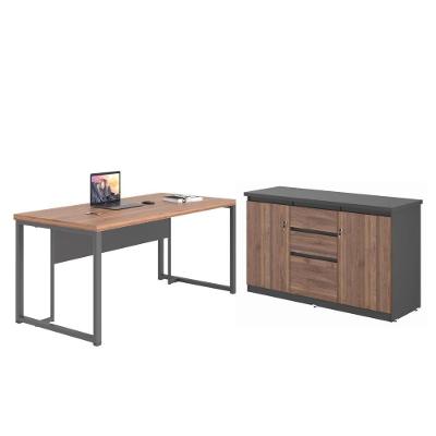 Conjunto Para Escitório Lis Noce Preto