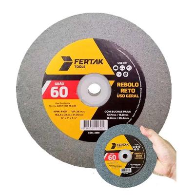 Rebolo Reto Para Uso Geral - Grão 60 - Fertak