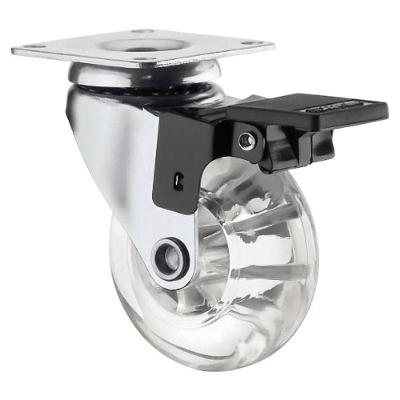 Rodízio Em Gel Pu Com Trava -fertak 75mm