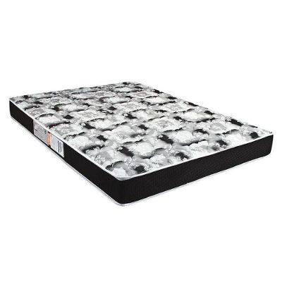 Colchão Casal Espuma D23  Roland Garros Black Bordado (138x188x14) - Luckspuma