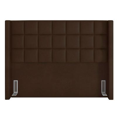 Cabeceira Cama Box Casal 140cm Pisa P02 Sintético Marrom - Mpozenato