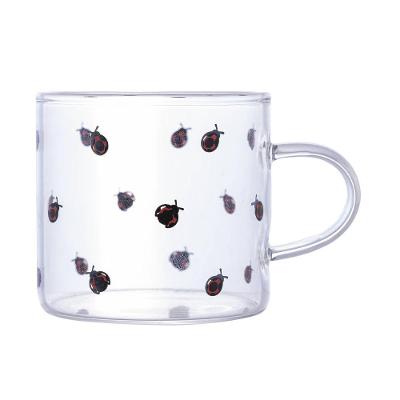 Xícara De Vidro Borossilicato Lyor Ladybug 125ml