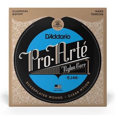 Cordas Para Violão Nylon D Addario Pro-arté Nylon Core Ej46 Prata-transparente