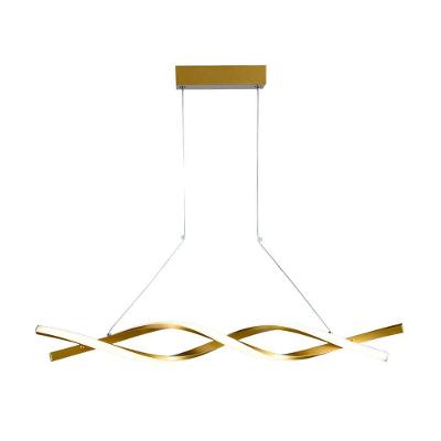 Lustre Pendente Taschibra Design Paris 18w Led 80cm Luz Quente 3000k Bivolt Ouro
