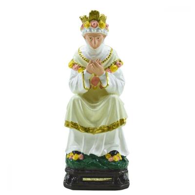 Santa Imagem Nossa Senhora De Salette Em Borracha 21cm