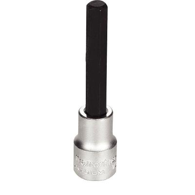 Soquete Em Aço Cromo Vanádio Ponta Hexagonal Longa 1-4" - Encaixe 1-2" Tramontina Pro Tramontina