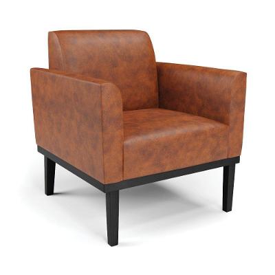 Poltrona Base De Madeira Fixa Preto Marisa Corano D03 - D\'rossi Cor Nozes