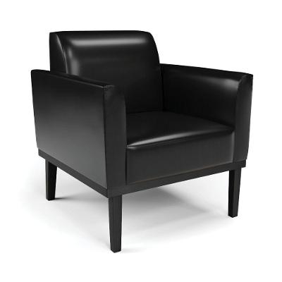 Poltrona Base De Madeira Fixa Preto Marisa Corano D03 - D\'rossi Cor Preto