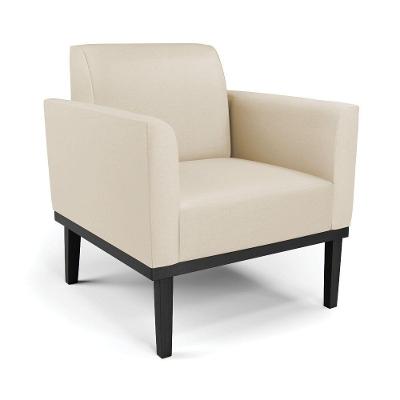 Poltrona Base De Madeira Fixa Preto Marisa Corino D03 - D\'rossi Cor Bege
