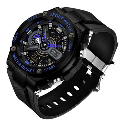 Relógio Esportivo Multifuncional Masculino Sanda 3170 Azul