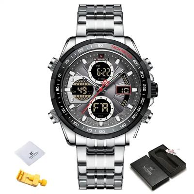Relógio Militar Luxo Original Sports Chronografo Cinza