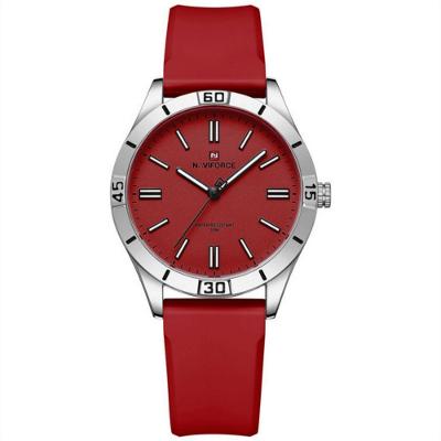 Relógio Feminino De Quartzo Classico Casual Colors Vermelho