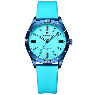 Relógio Feminino De Quartzo Classico Casual Colors Azul Celeste