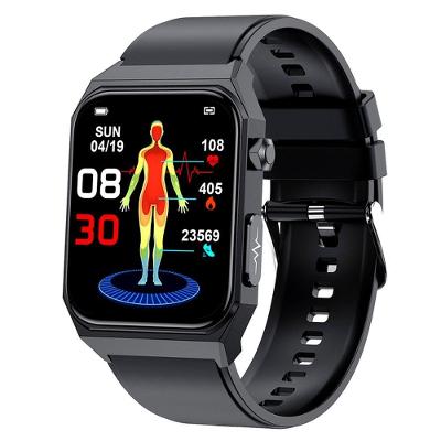 Relógio Inteligente North Edge 1,9 Polegadas Ecg+ppg Monitor Saúde Preto Silicone