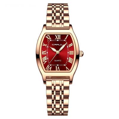 Relógio Crrju Negócios Casual Feminino De Quartzo Marrom