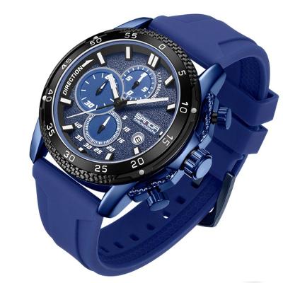 Relógio Masculino De Silicone Quartzo Esportivo 3atm Azul