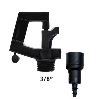 Microaspersor Micrão 3-8" Rotor Rain + Adaptador Para Micro Tubo Plasnova Irrigação Vermelho
