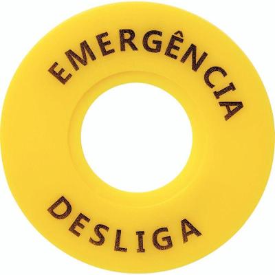 Identificador Para Botão De Emergência Tramontina Trp2-by9330 60 Mm Com Impressão Tramontina