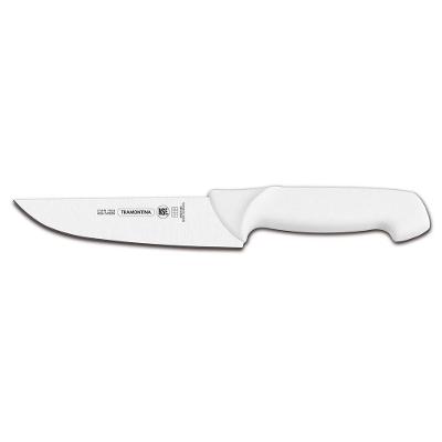 Faca Para Carne 10" Profissional Tramontina Em Aço Inox E Cabo Branco Tramontina