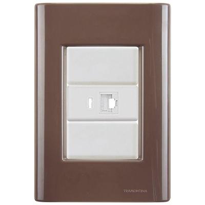 Cj Tomada Rj45 Rj 45 Ethernet Giz Café Tramontina Completo Pronto Tramontina