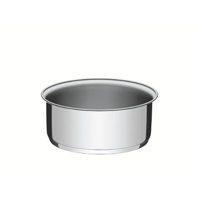 Corpo Caçarola Solar Tramontina 16cm Em Aço Inox Com Fundo Triplo - Sem Alça - Sem Tampa Tramontina
