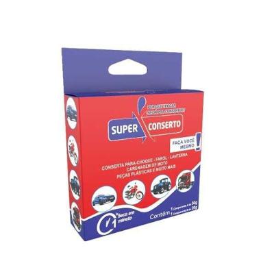 Cola Super Conserto Instantanea Solda Plastica 70g Sem Variação único