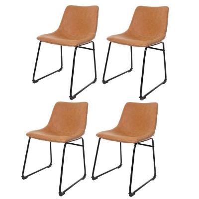Kit 4 Cadeiras Para Sala De Jantar Munich Vintage Caramelo