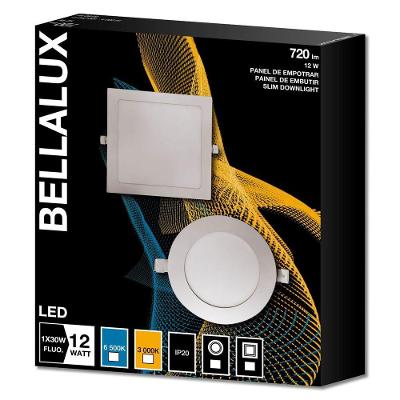 Painel De Led Embutir 12w Quadrado Branco 3000k Bellalux 12w 3000k Embutir