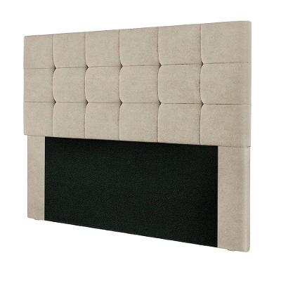 Cabeceira Cama Box Queen 1,60 Estofada Suede Begejulia Star Confort Bege
