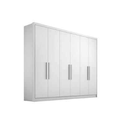 Guarda Roupa 6 Portas  e 6 Gavetas Rizon Plus Branco - Novo Horizonte