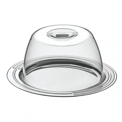 Porta-queijo Tramontina Ciclo Em Aço Inox 25 Cm 2 Peças