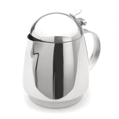 Bule De Aço Inox Com Tampa Alça 550ml Lyr Chá Café Leiteira