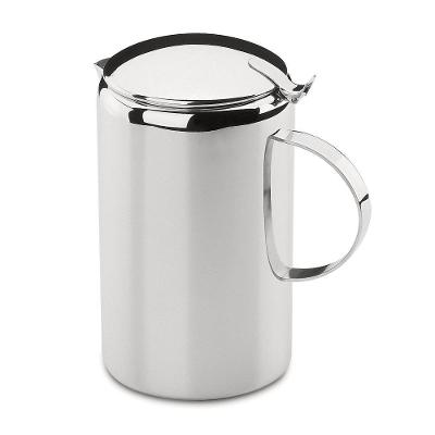 Jarra Grande De Aço Inox 2,8 Litros Para Suco água Bebidas Refresco Verão Servir Festa Mesa Cozinha