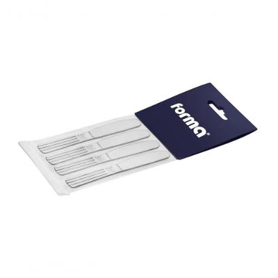 Kit 4 Espátula Inox Para Passar Manteiga Margarina Patê Antepastos Mesa Servir Caixa Presente