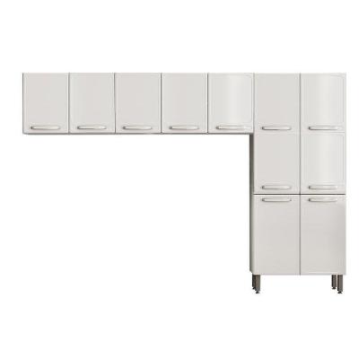 Kit de Cozinha Modulada 3 Peças Evidence  (2 Armários + 1 Paneleiro) CPT60 Branco - Bertolini