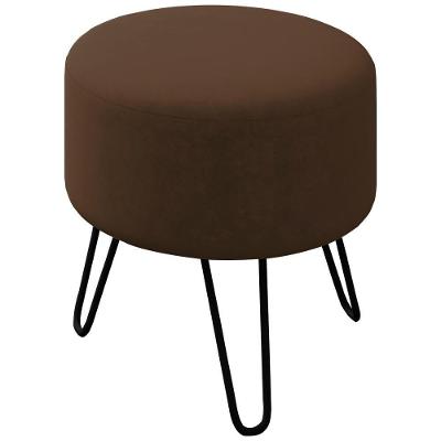 Puff Puf Para Sala Pes Metal Small Veludo Sl 942 Peer Sl 942