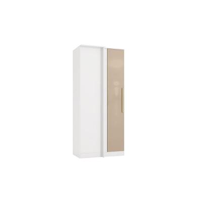 Guarda-roupa De Canto Reto Kappesberg Adapt Branco/macadâmia