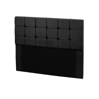 Cabeceira Cama Box Queen 1,60 Estofada Julia Veludo Preto Star Confort Preto