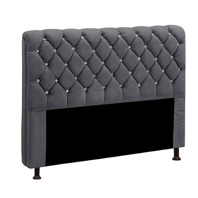 Cabeceira Estofada Fernanda 1,60 Queen Star Confort Cinza Chumbo
