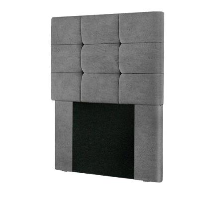 Cabeceira Estofada Cama Box Solteiro 0.90 Julia Suede Star Confort Chumbo