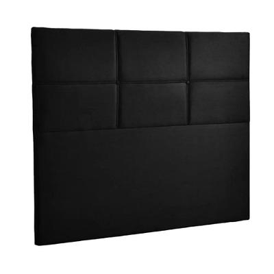 Cabeceira Estofada Milena 1,40 Solteiro Veludo Star Confort Preto