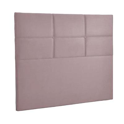 Cabeceira Estofada Milena 1,60 Solteiro Veludo Star Confort Rose